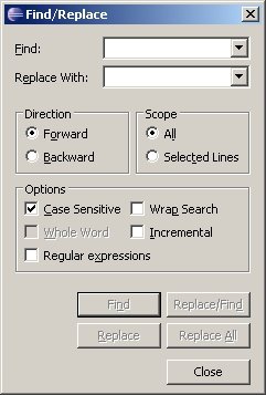 Find/Replace